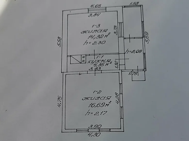 Maison 36 m² Homiel, Biélorussie