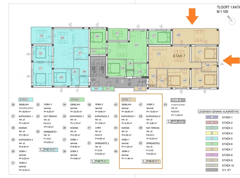 3 bedroom apartment 95 m² Nin, Croatia