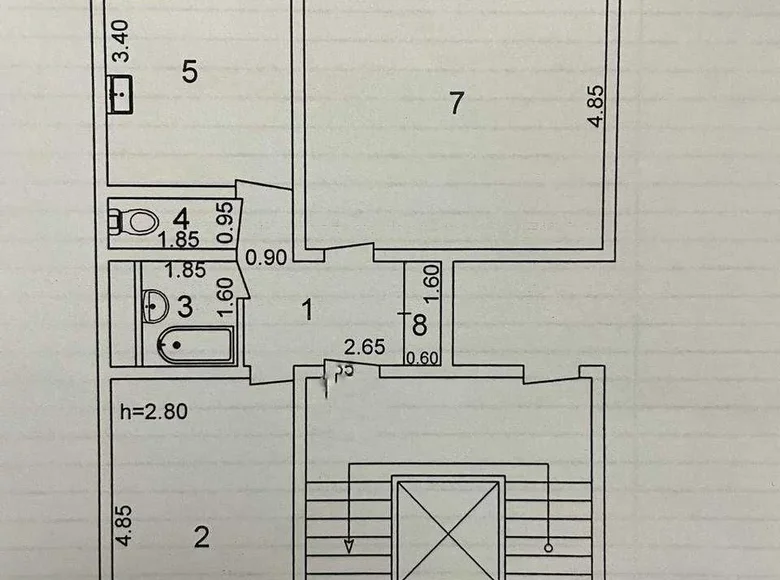 Квартира 2 комнаты 64 м² Ташкент, Узбекистан