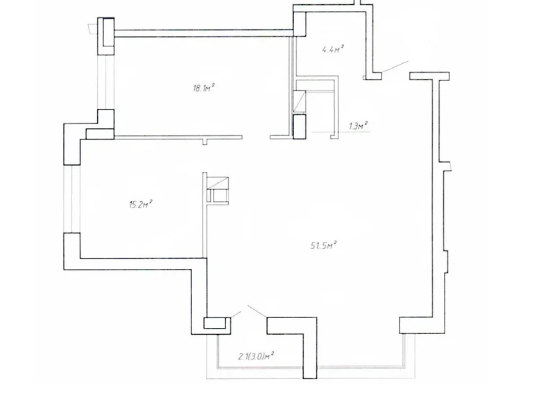 3 room apartment 93 m² Minsk, Belarus