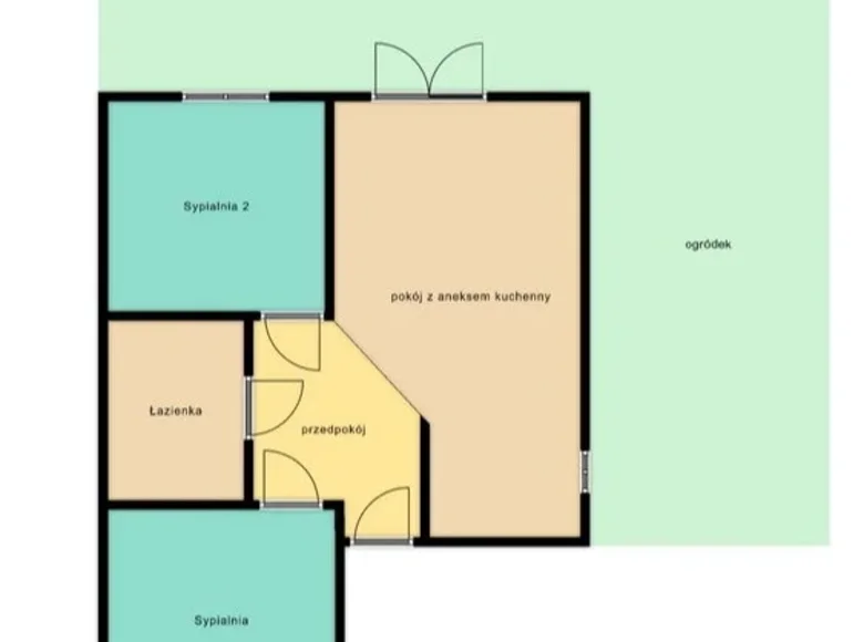 3 room apartment 51 m² Leczyca, Poland