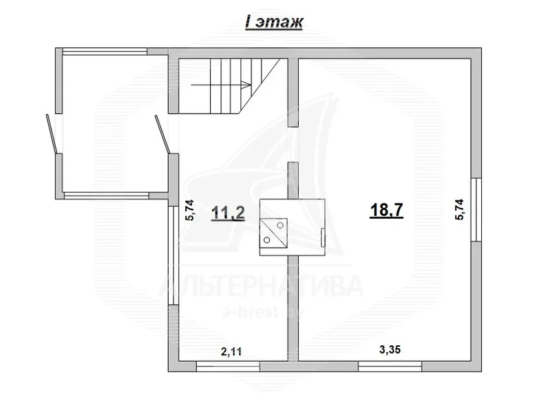 Dom 61 m² Muchaviecki sielski Saviet, Białoruś
