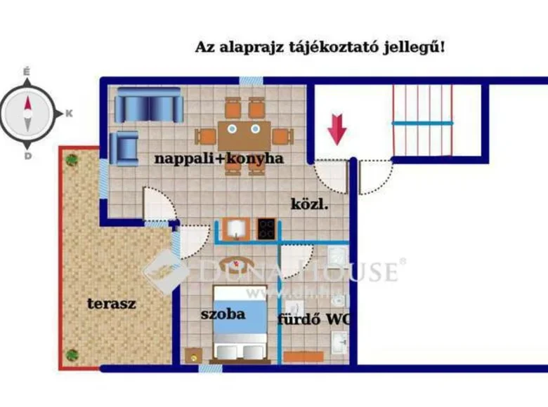 Apartment 45 m² Alsooers, Hungary
