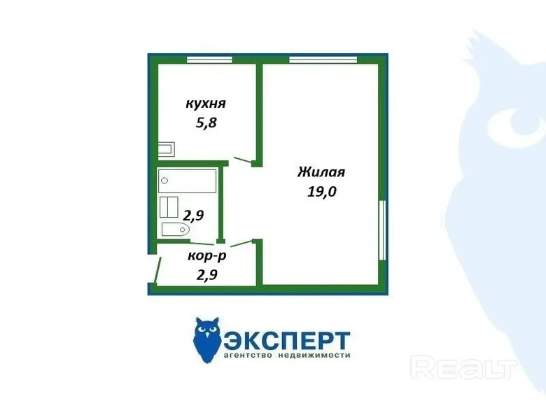 Appartement 1 chambre 31 m² Minsk, Biélorussie