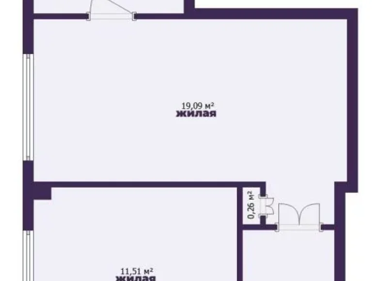 3 room apartment 64 m² Zhdanovichy, Belarus