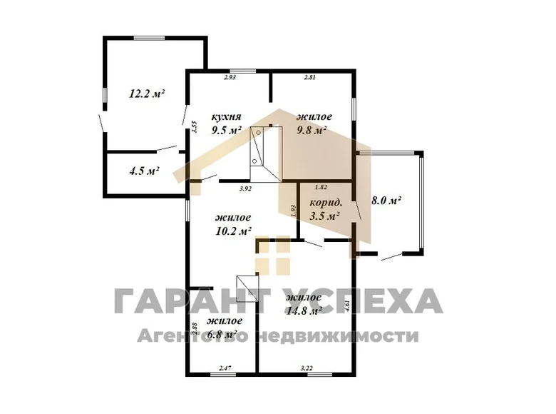 Maison 79 m² Vidamlianski siel ski Saviet, Biélorussie