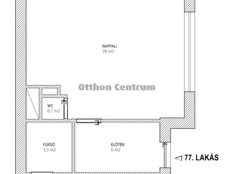 Квартира 3 комнаты 77 м² Будапешт, Венгрия