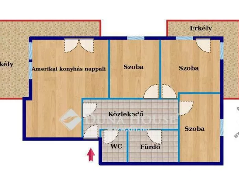Mieszkanie 92 m² Budapeszt, Węgry