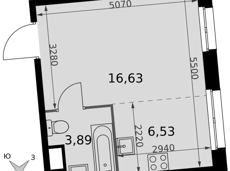 Studio 1 zimmer 27 m² Moskau, Russland