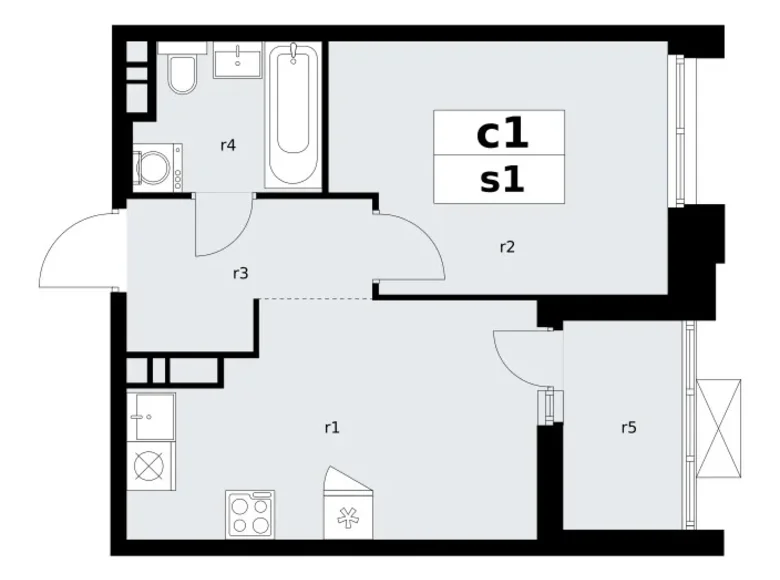 Appartement 1 chambre 36 m² poselenie Sosenskoe, Fédération de Russie