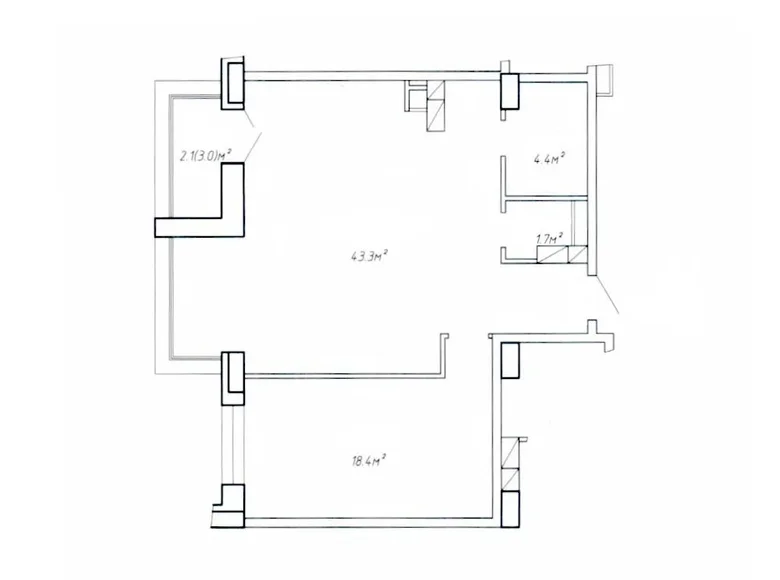 Appartement 2 chambres 70 m² Minsk, Bélarus