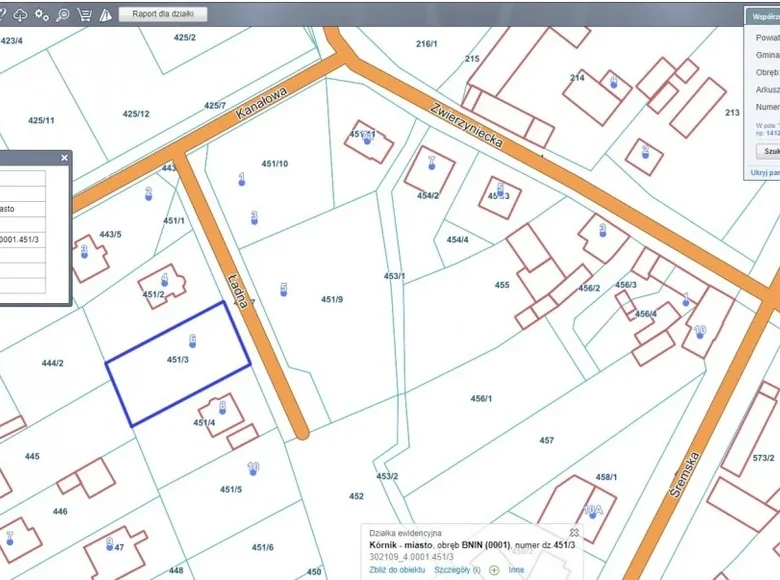 Działki 785 m² Kórnik, Polska