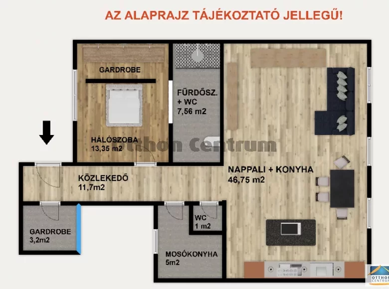 2 room apartment 93 m² Budapest, Hungary