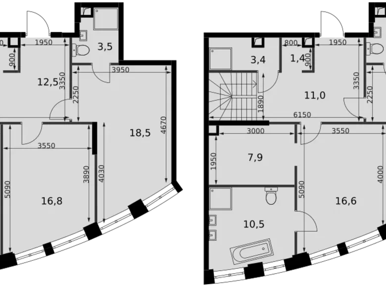 Mieszkanie 4 pokoi 148 m² North-Western Administrative Okrug, Rosja