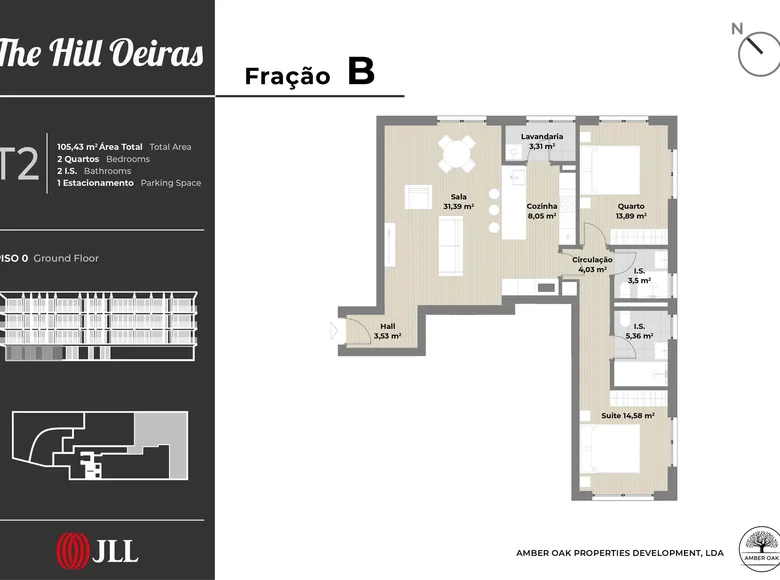 Apartamento 3 habitaciones 105 m² Barcarena, Portugal