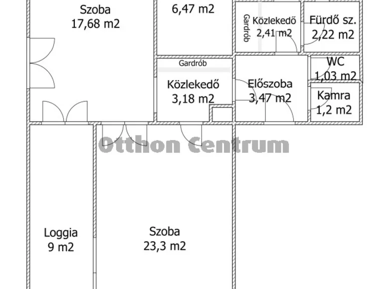 Mieszkanie 3 pokoi 67 m² Budapeszt, Węgry