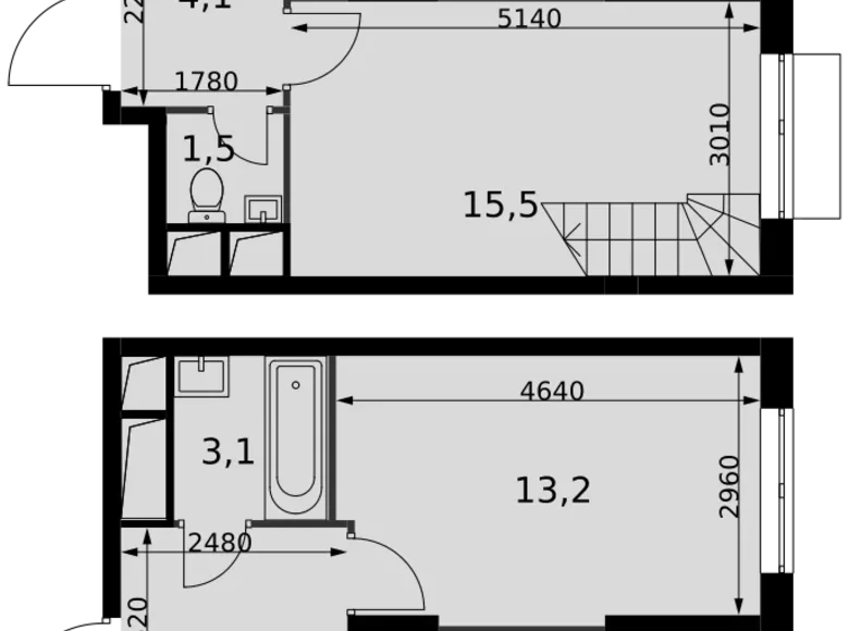 Appartement 2 chambres 65 m² Razvilka, Fédération de Russie