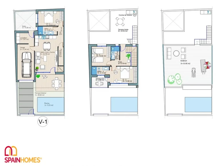 Таунхаус 4 комнаты 136 м² Los Alcazares, Испания