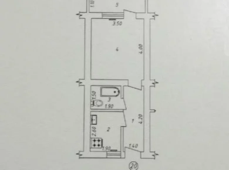 Квартира 1 комната 30 м² Узбекистан, Узбекистан