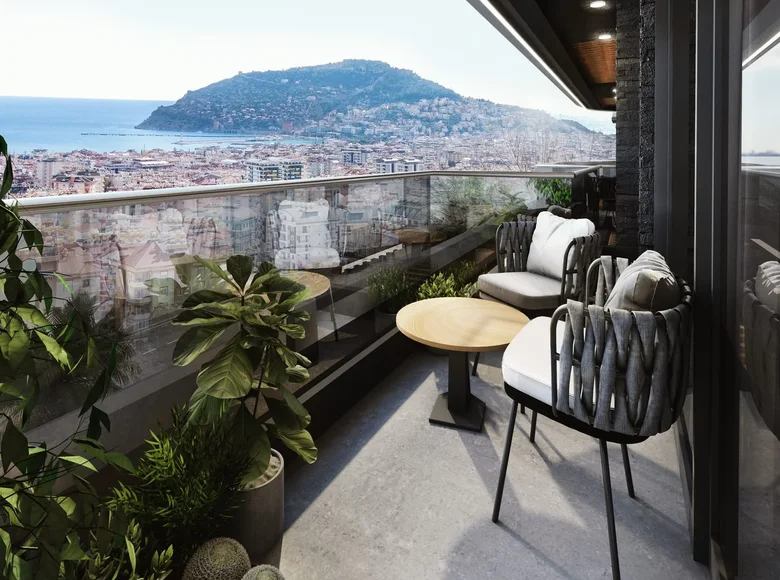 Mieszkanie 2 pokoi 45 m² Alanya, Turcja