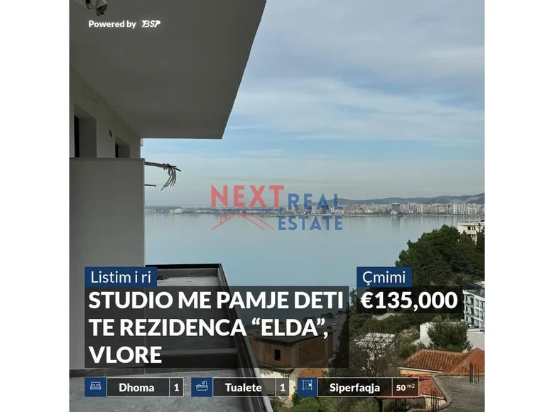 Kawalerka 2 pokoi 50 m² Bashkia Vlore, Albania