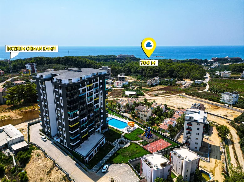 Apartamento 1 habitación 55 m² Avsallar, Turquía