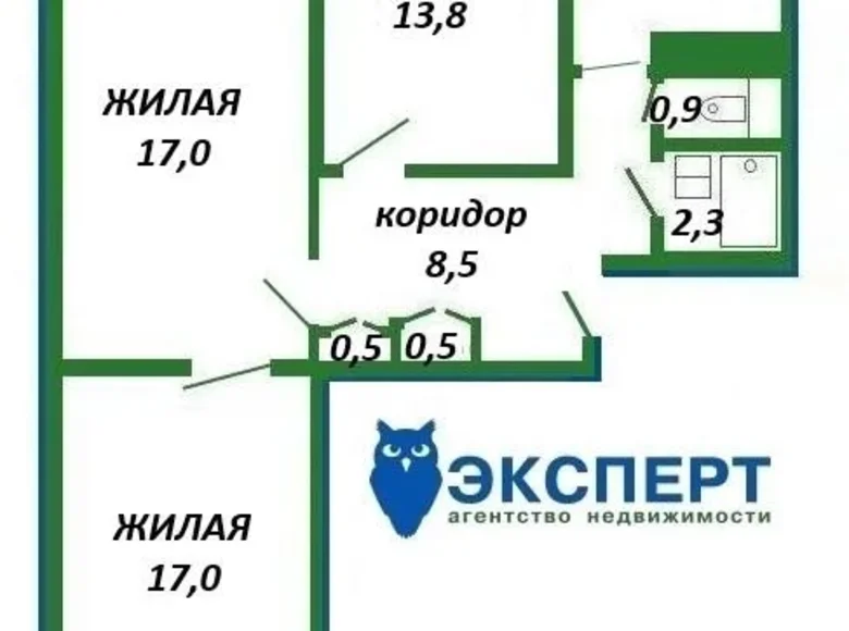 Mieszkanie 3 pokoi 72 m² Mińsk, Białoruś