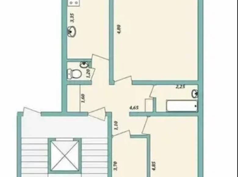 Квартира 3 комнаты 75 м² Ташкент, Узбекистан