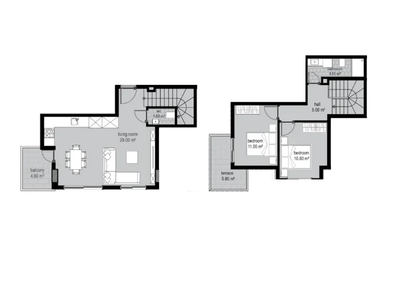 Квартира 2 комнаты 103 м² Аланья, Турция