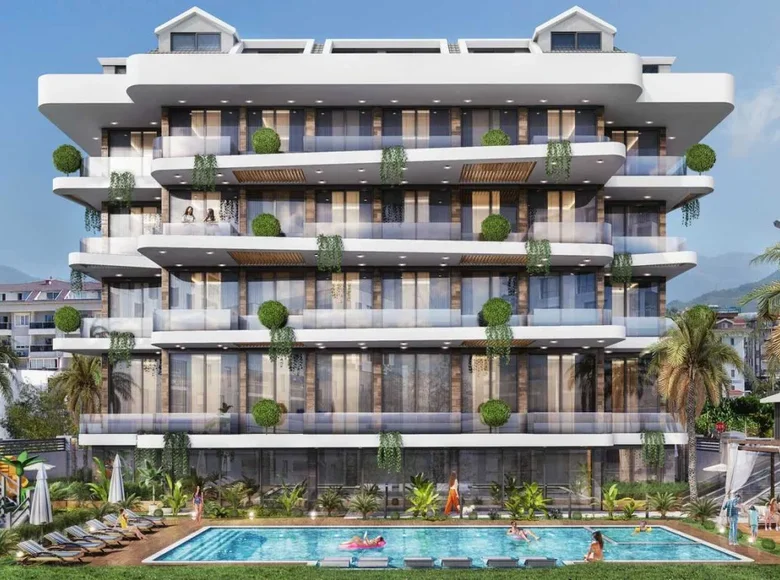 1 bedroom apartment 58 m² Kestel, Turkey