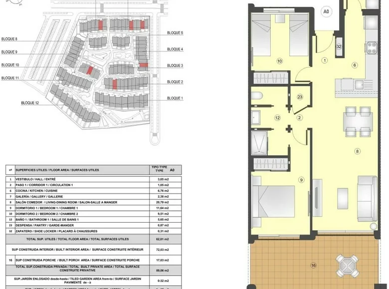 Bungalow 3 pokoi 89 m² Pulpi, Hiszpania