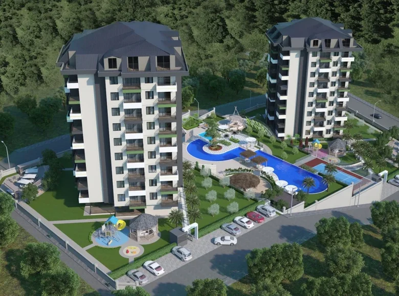 Квартира 2 комнаты 53 м² Demirtas, Турция