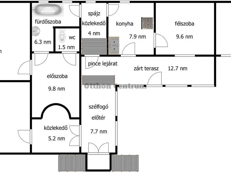 Dom 3 pokoi 100 m² Kisvarda, Węgry