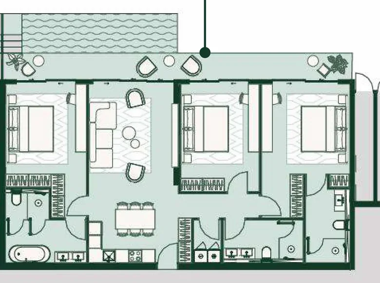 Apartamento 3 habitaciones 168 m² Phuket, Tailandia