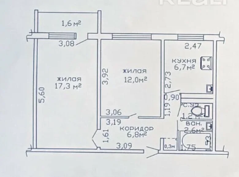 Квартира 2 комнаты 47 м² Гомель, Беларусь