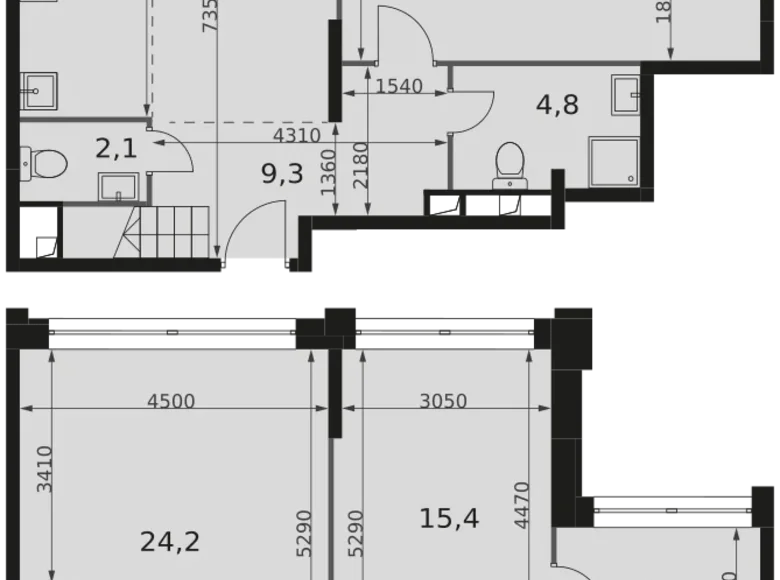 Wohnung 5 zimmer 118 m² Nordwestlicher Verwaltungsbezirk, Russland