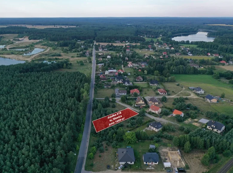 Parcelas 1 489 m² Potrzanowo, Polonia