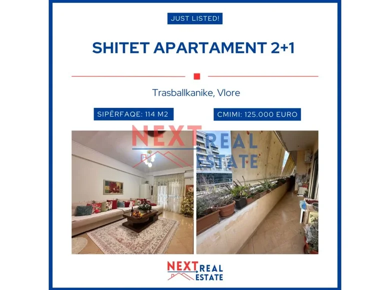 2 bedroom apartment 114 m² Vlora, Albania