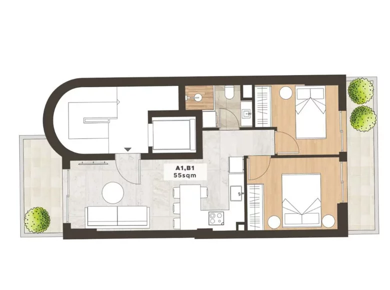 Wohnung 4 Zimmer 92 m², Griechenland