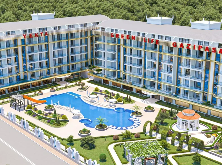 Квартира 1 спальня 50 м² Средиземноморский регион, Турция