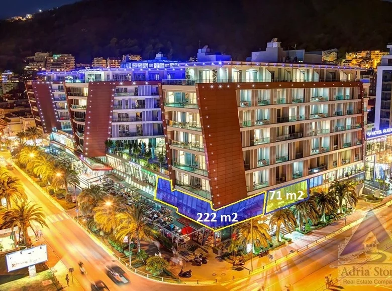 Propiedad comercial 222 m² en Budva, Montenegro