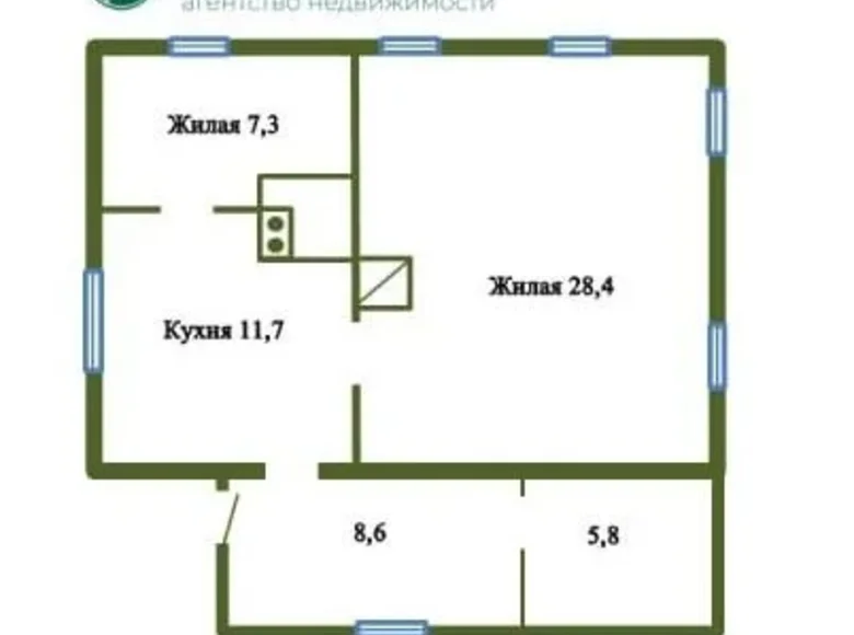 Casa 62 m² Milavidy, Belarús