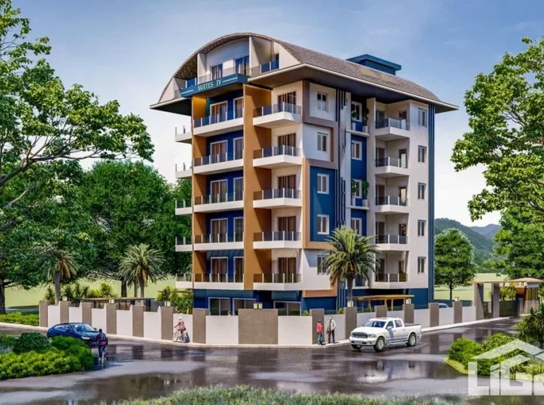 Mieszkanie 3 pokoi 42 m² Alanya, Turcja