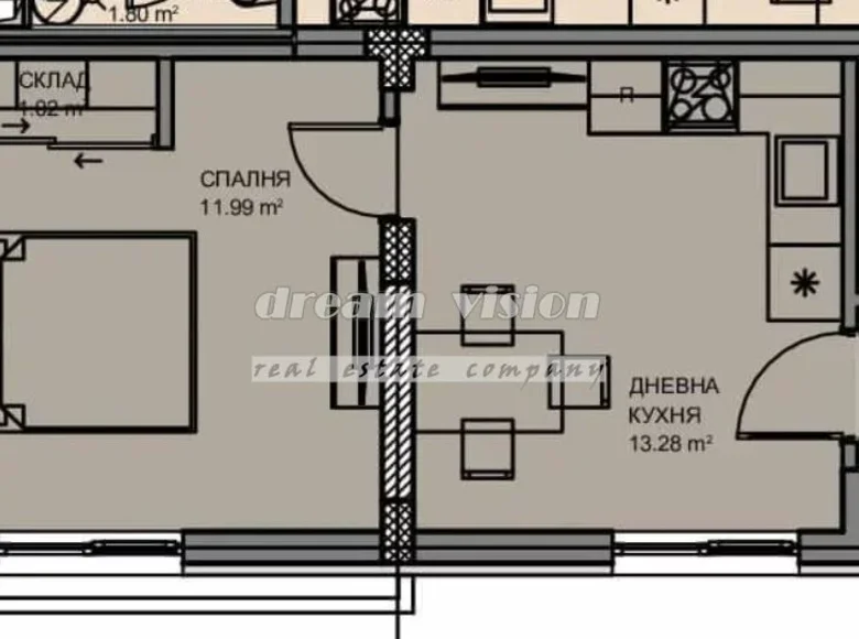 Квартира 63 м² София, Болгария