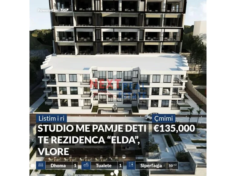 Studio 2 chambres 50 m² District de Vlora, Albanie