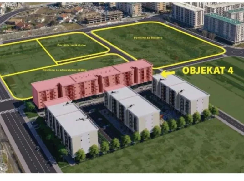 Mieszkanie 2 pokoi 71 m² Podgorica, Czarnogóra