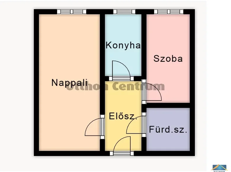 Квартира 2 комнаты 35 м² Debreceni jaras, Венгрия