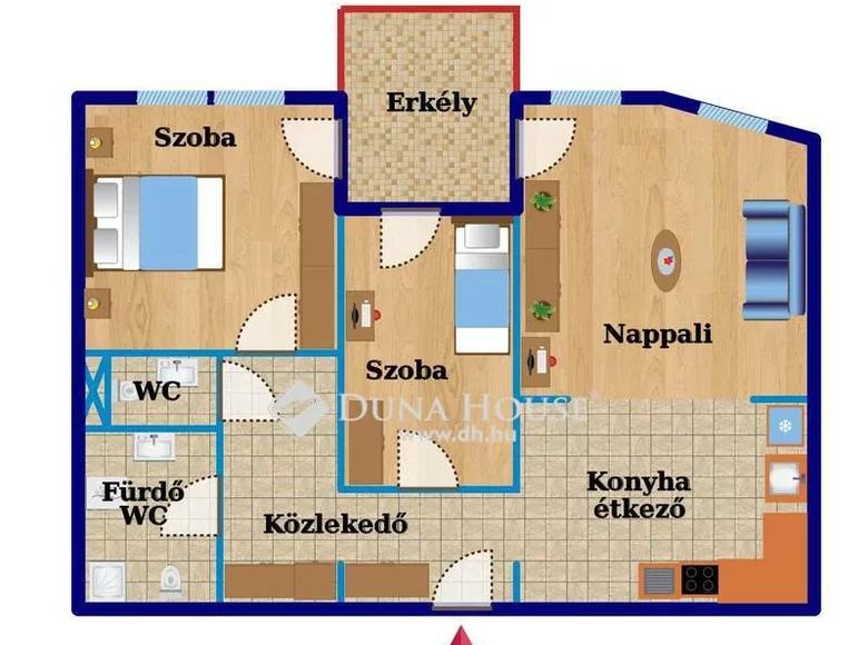 Mieszkanie 76 m² Ostrzyhom, Węgry