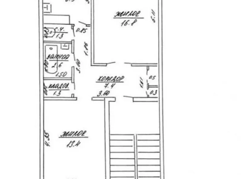 Wohnung 2 zimmer 51 m² Aschmjany, Belarus