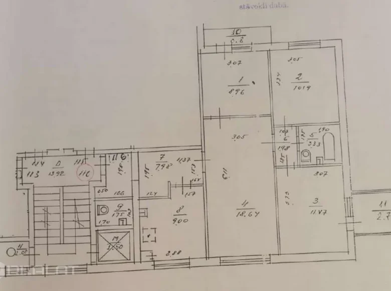 Mieszkanie 4 pokoi 77 m² Ryga, Łotwa